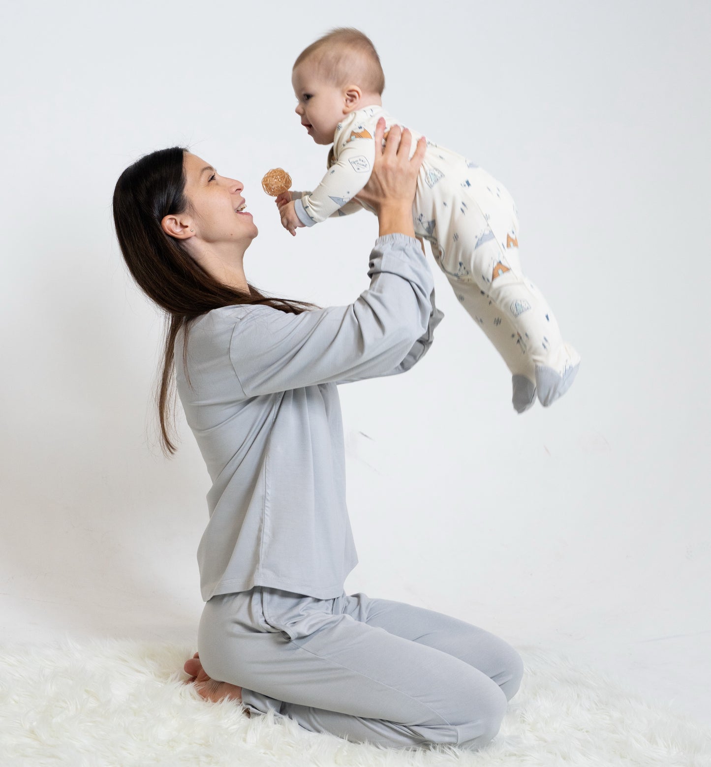 women's bamboo loungewear high rise color