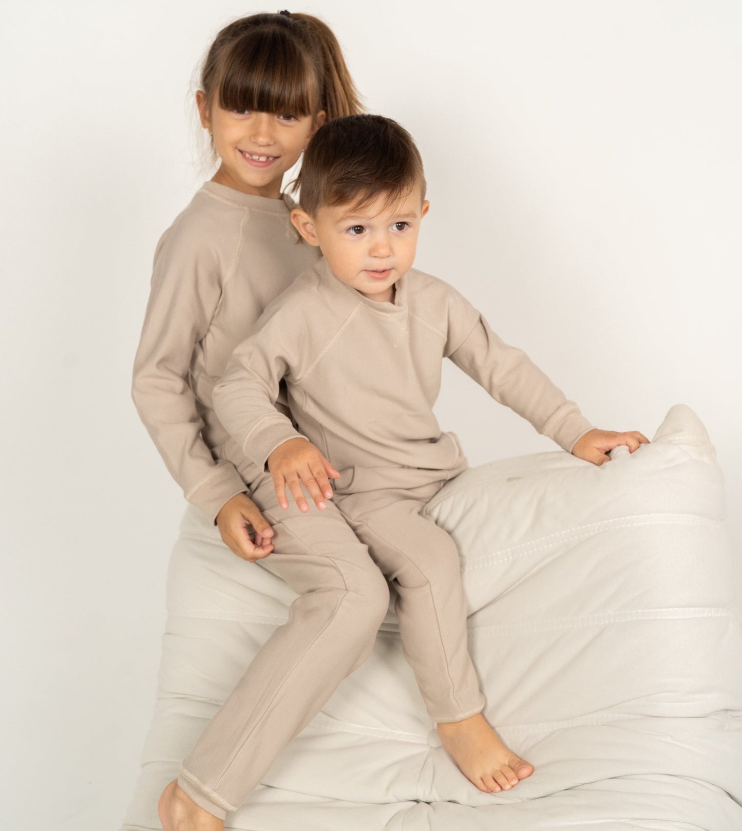 bamboo fleece sweat pants taupe