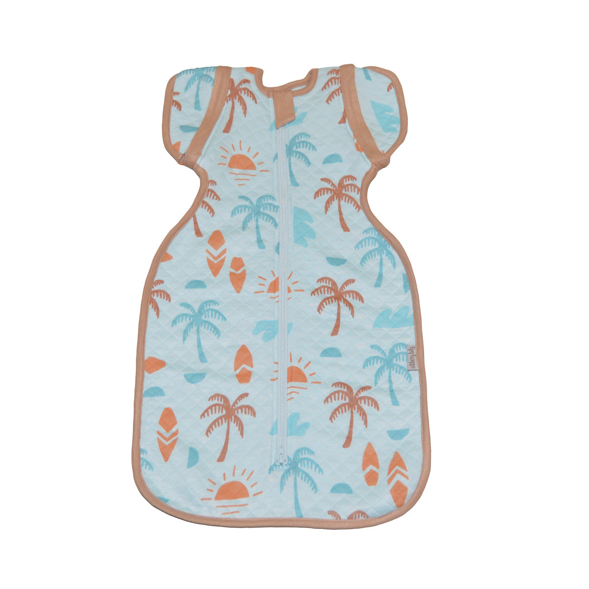 bamboo newborn socoon sack sunny shores print