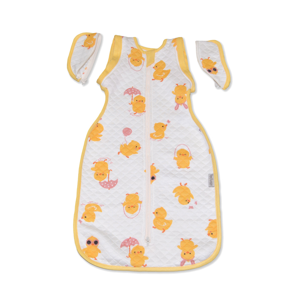 bamboo newborn socoon sack little chick print