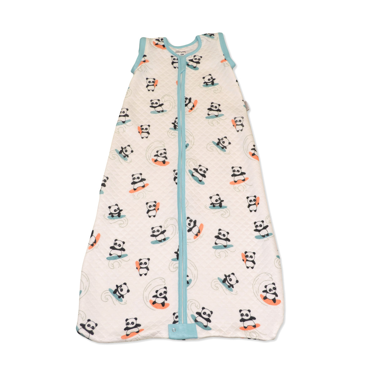 bamboo sleep sack with detachable sleeves surfs up panda print