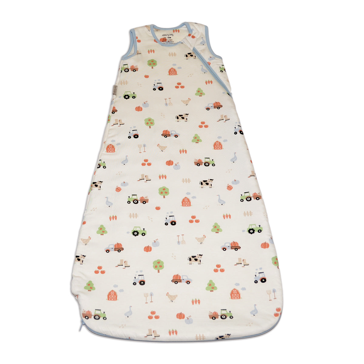 bamboo sleep sack 2.5 tog pumpkin farm print