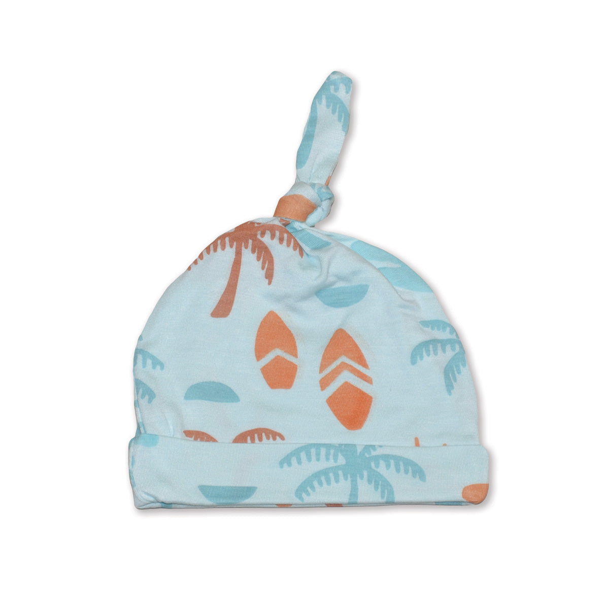 bamboo knot hat sunny shores print