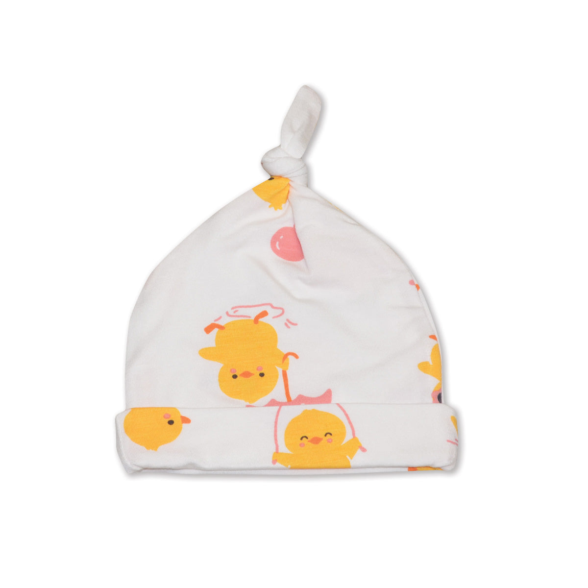 bamboo knot hat little chick print