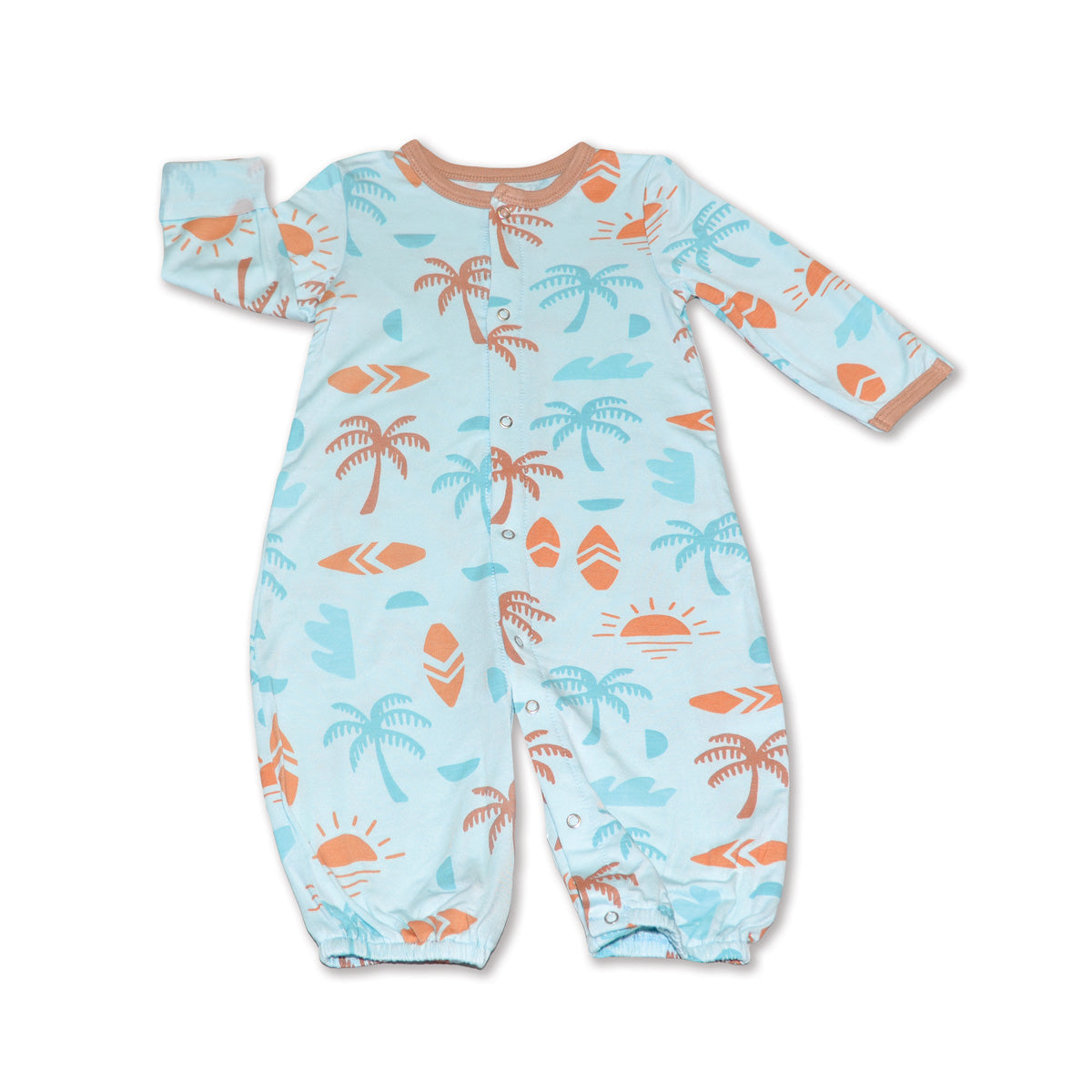 bamboo converter gown sunny shores print