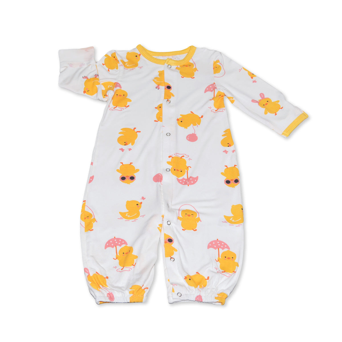 bamboo converter gown little chick print