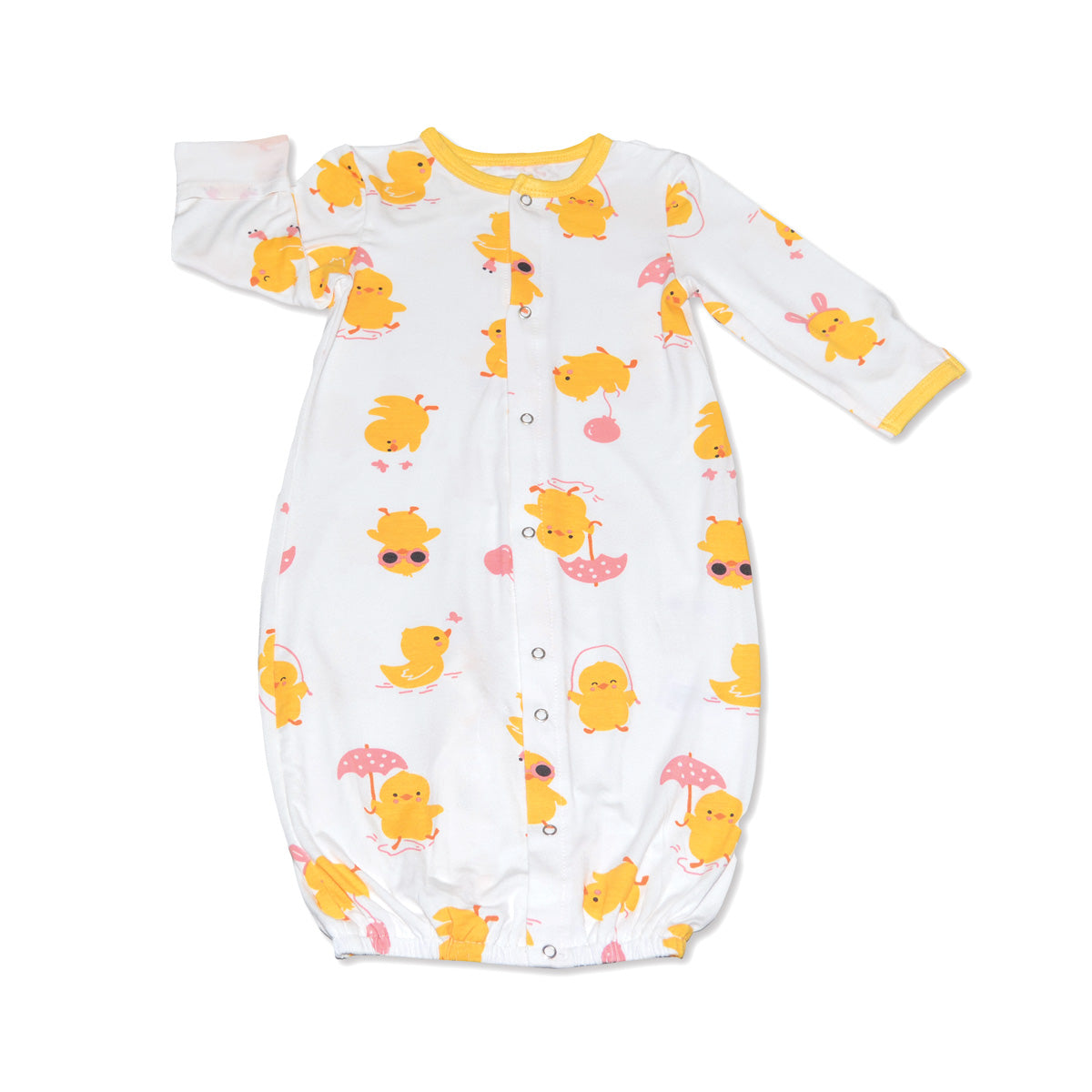bamboo converter gown little chick print