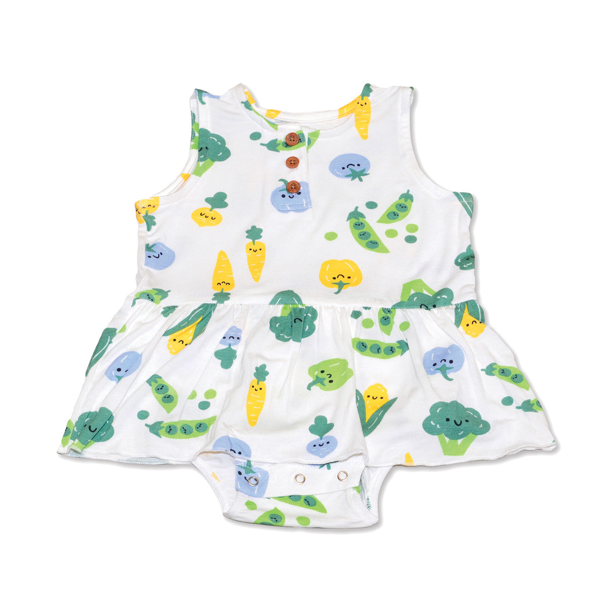 bamboo skirt bodysuit farmers market print