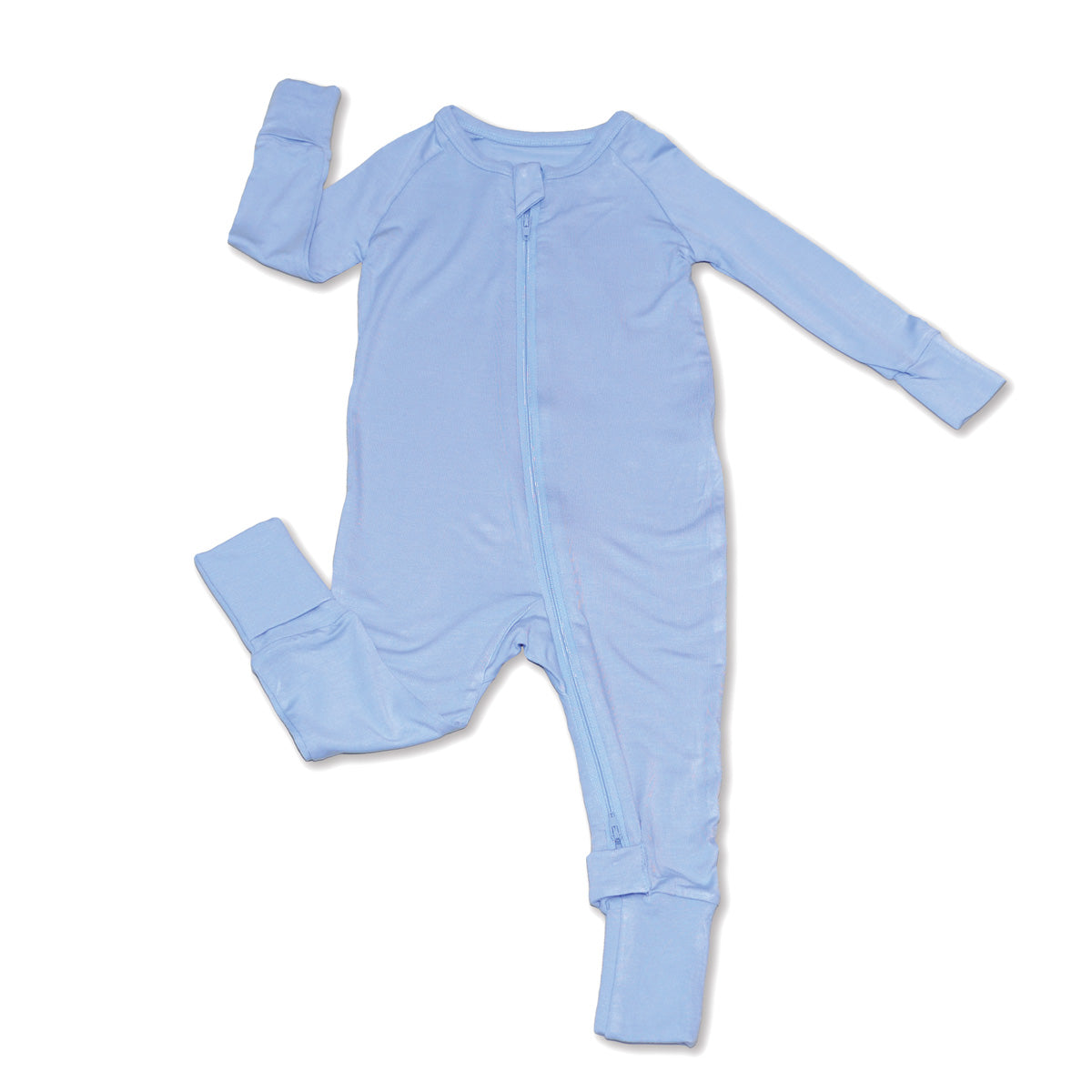 bamboo two way zipper romper skydive