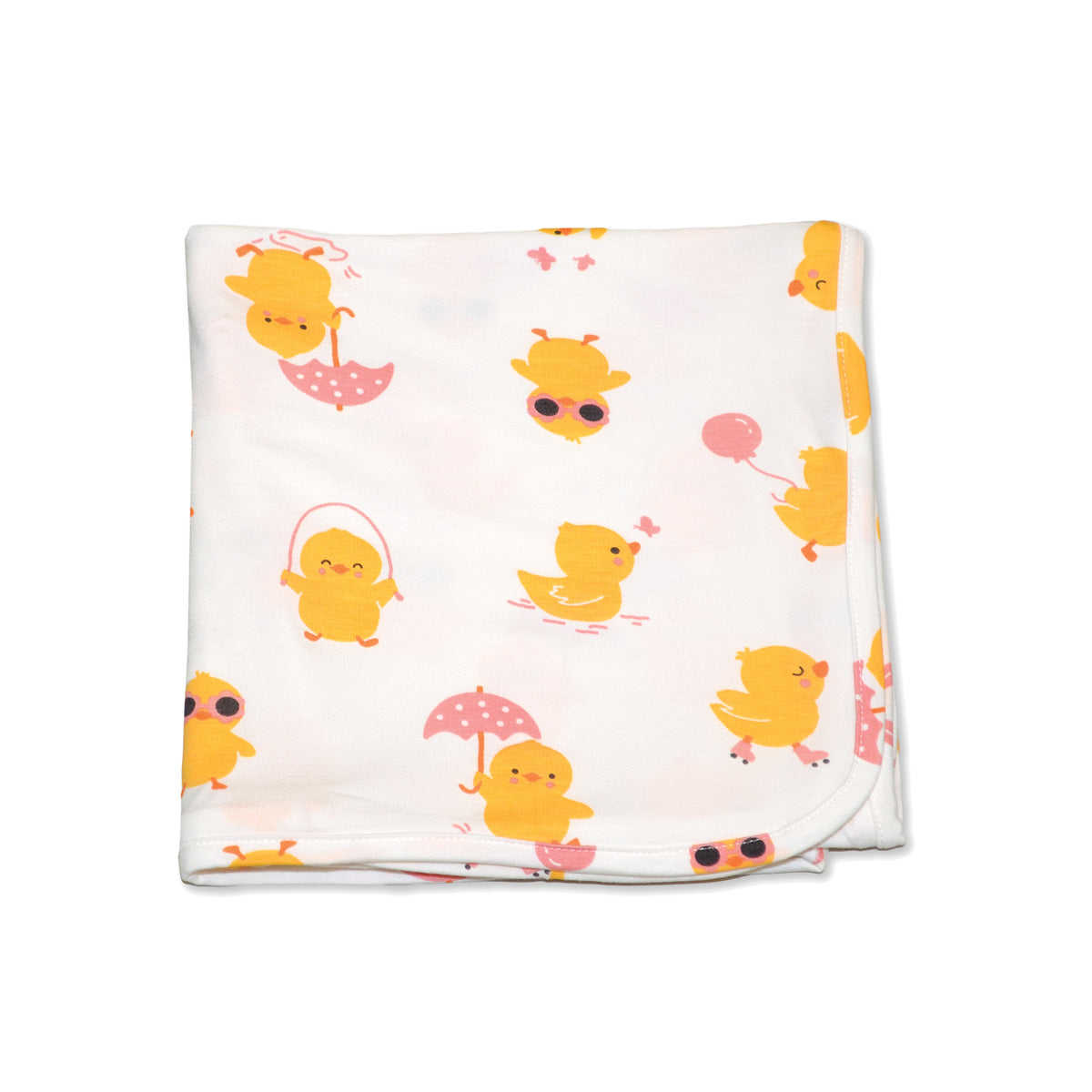 bamboo swaddle blanket little chick print