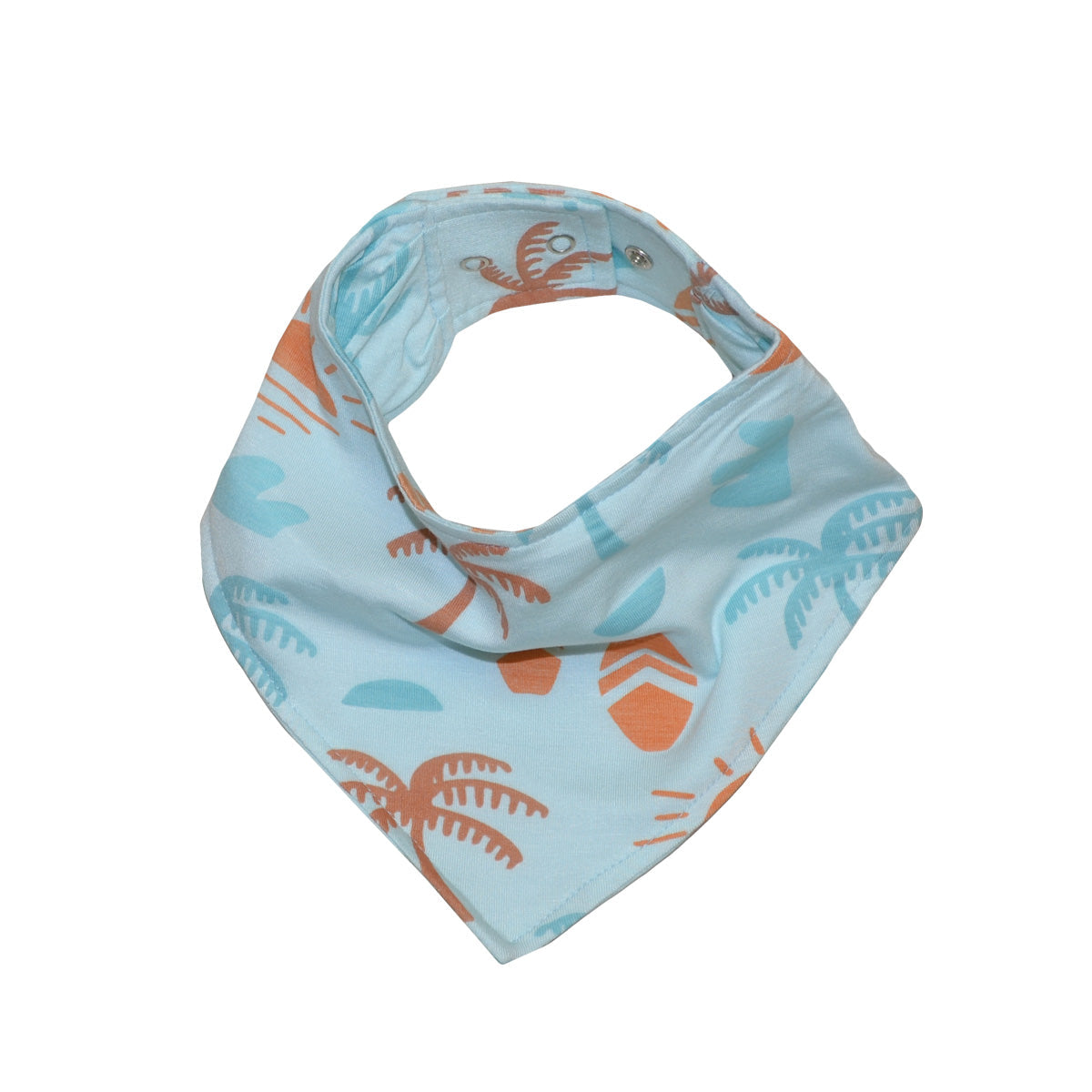 bamboo bandana bib sunny shores print