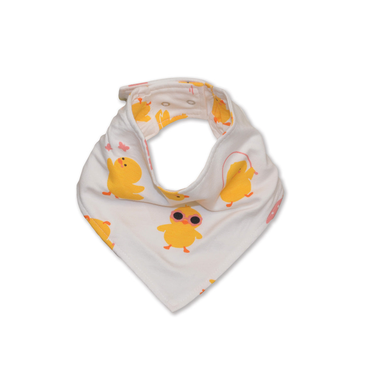 bamboo bandana bib little chick print