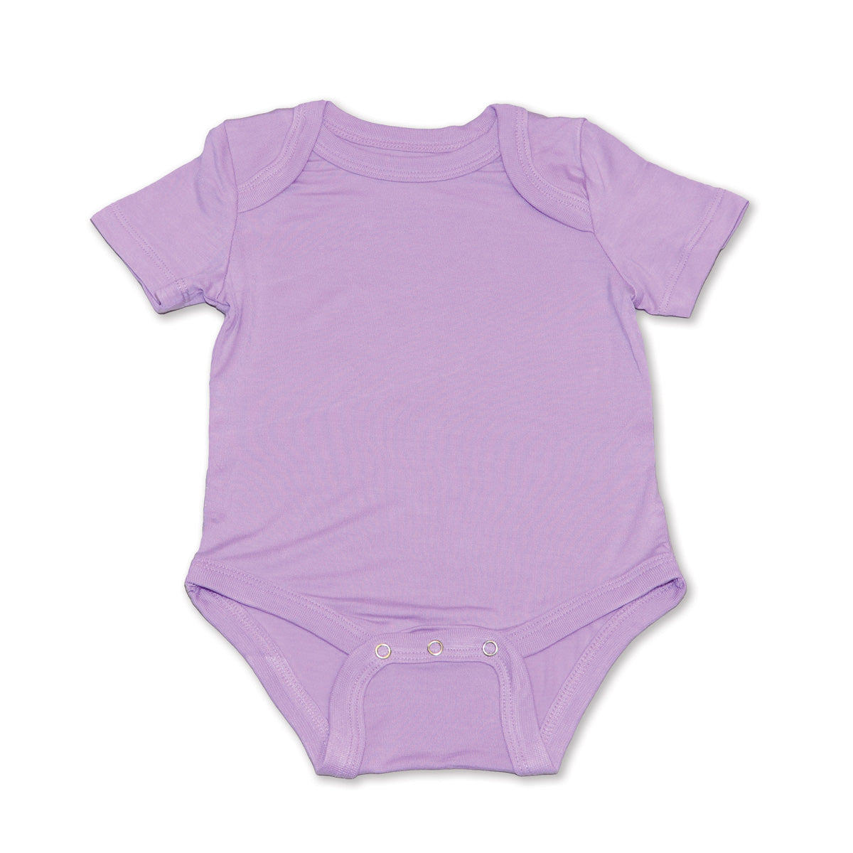 bamboo short sleeve onesie lavender bloom