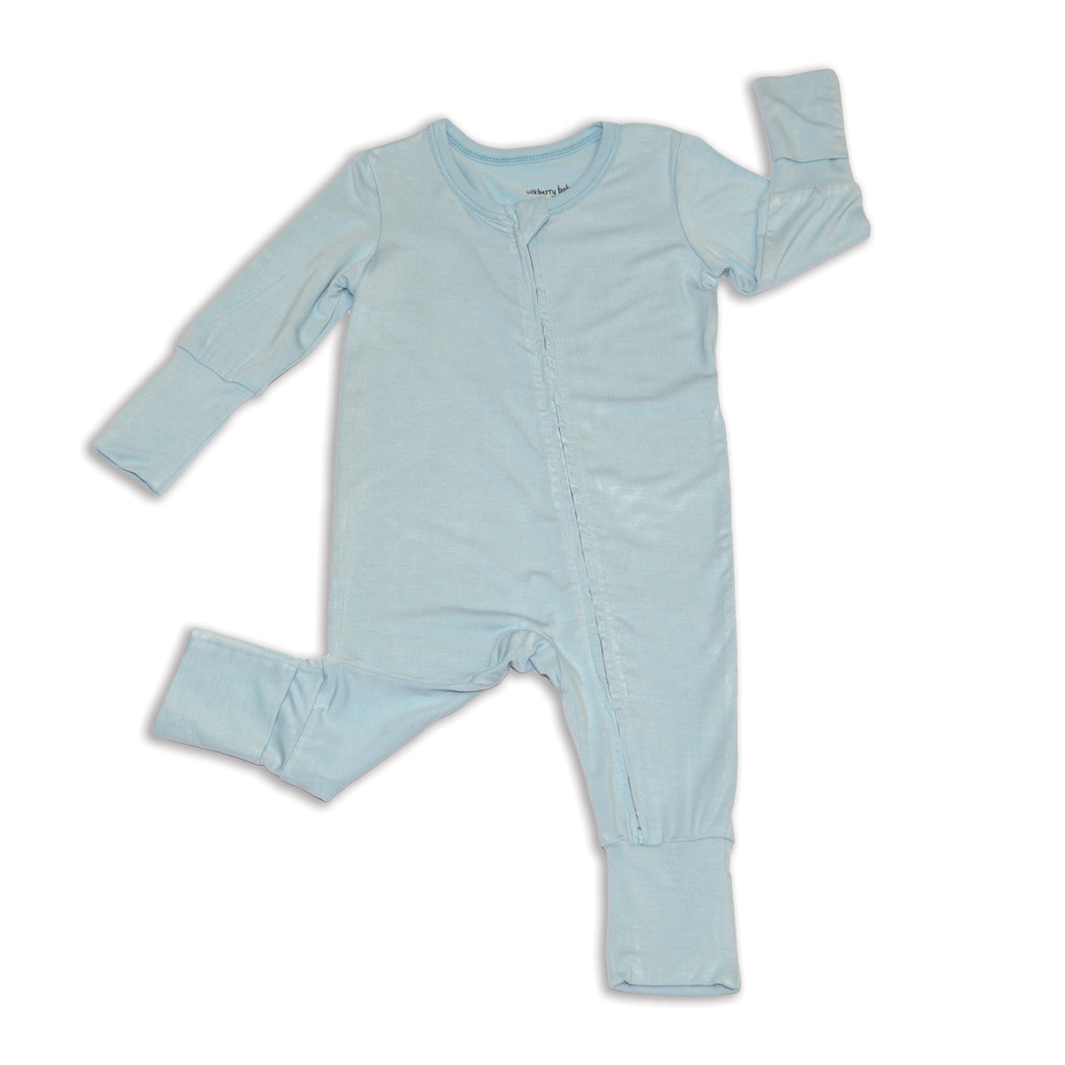 bamboo romper sleeper blue cloud color