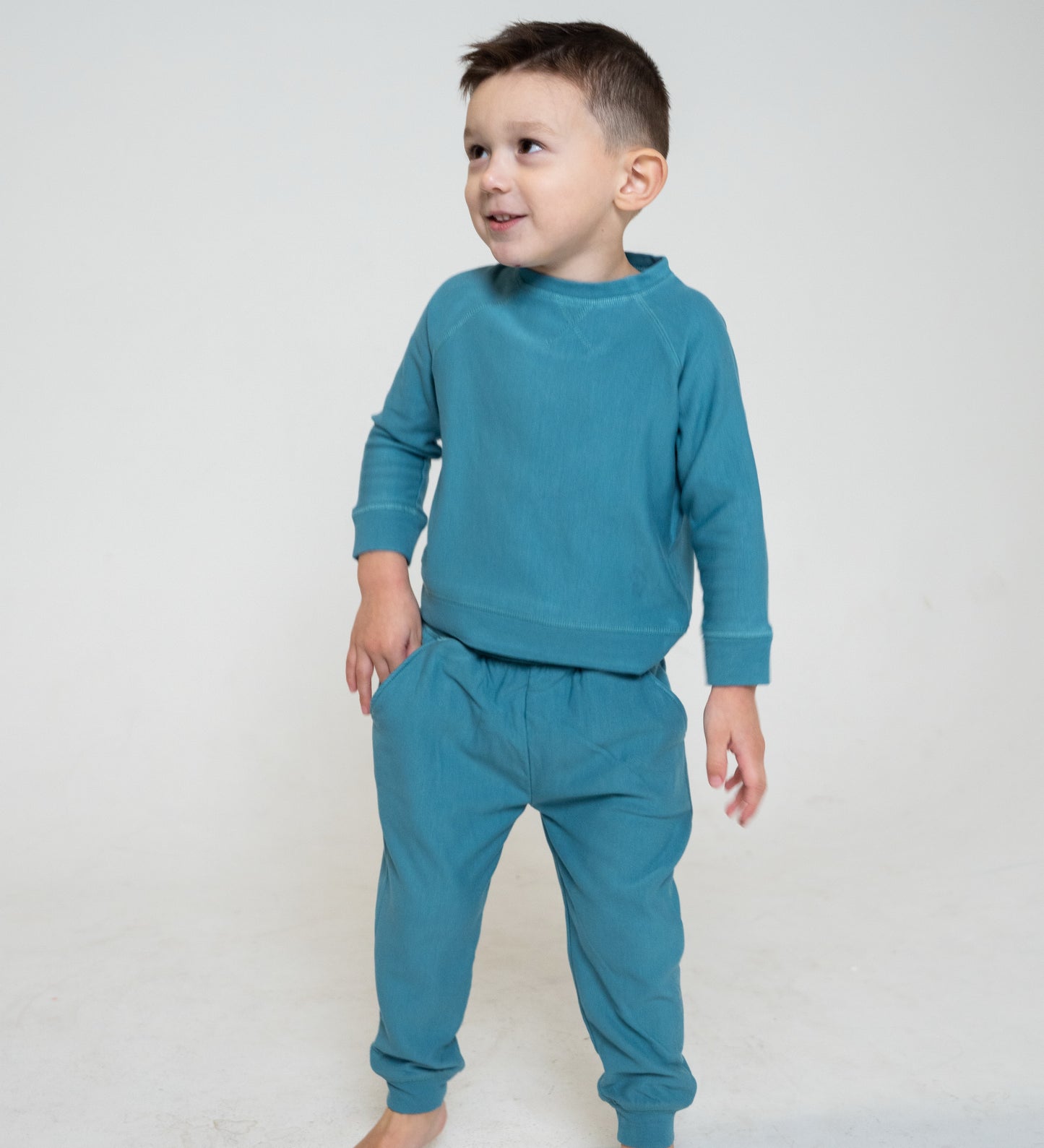 sweat pants blue forest color