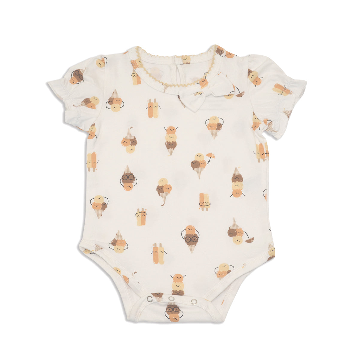 organic cotton onesie icy pals print