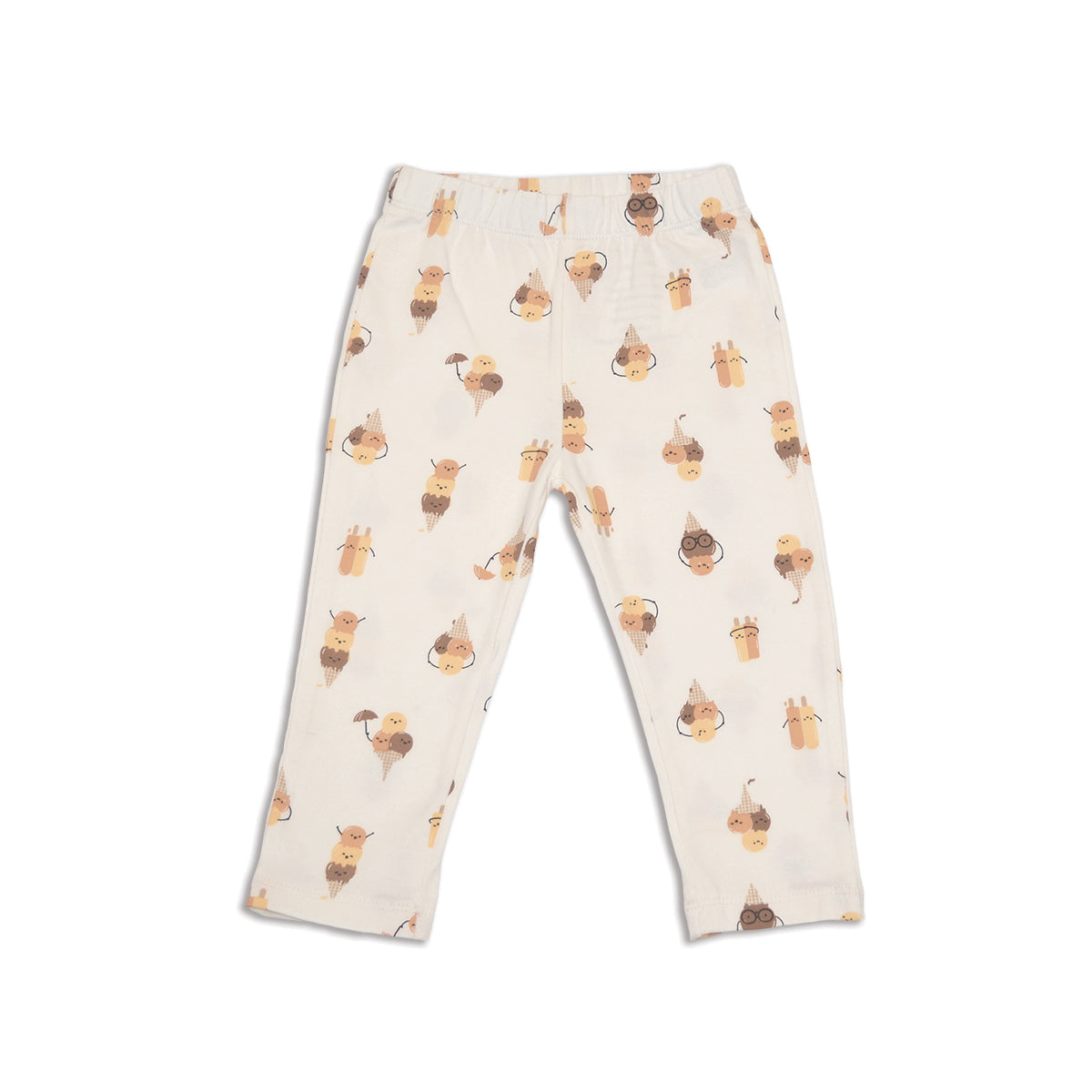 organic cotton capri leggings icy pals print