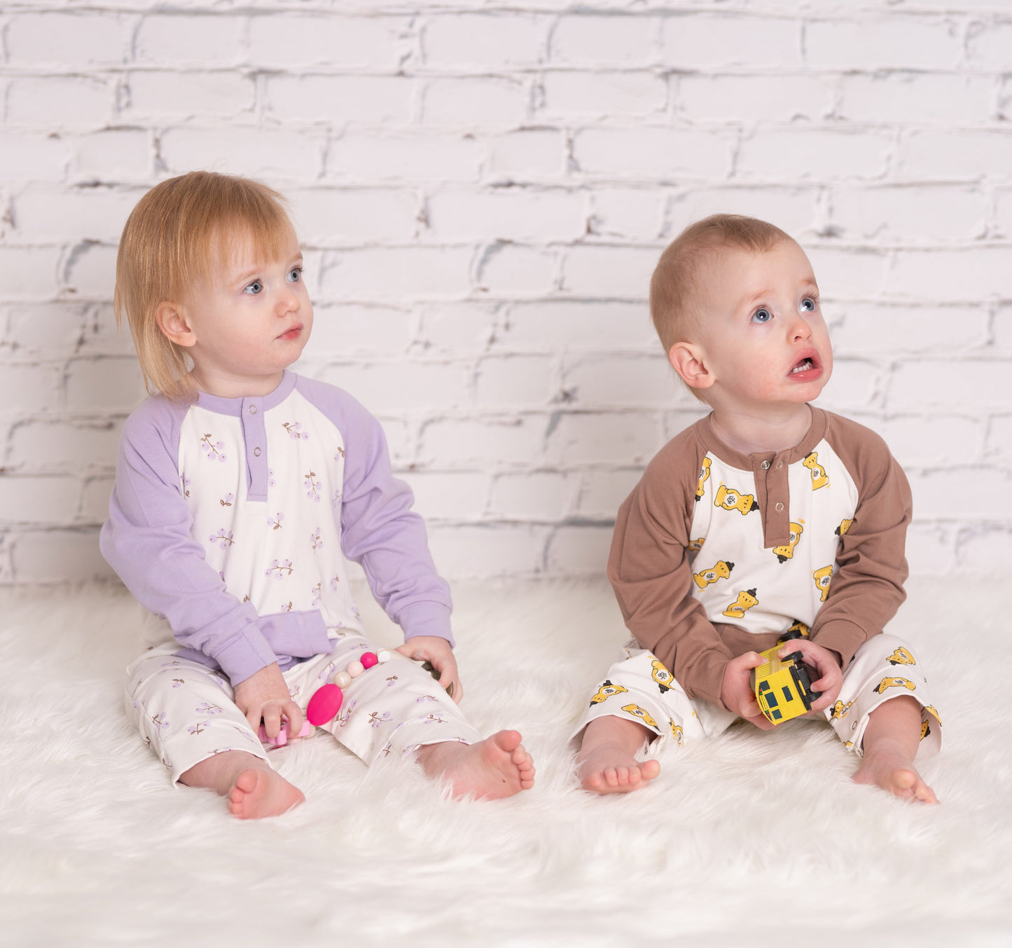 organic cotton long sleeve romper winter berries print baby2