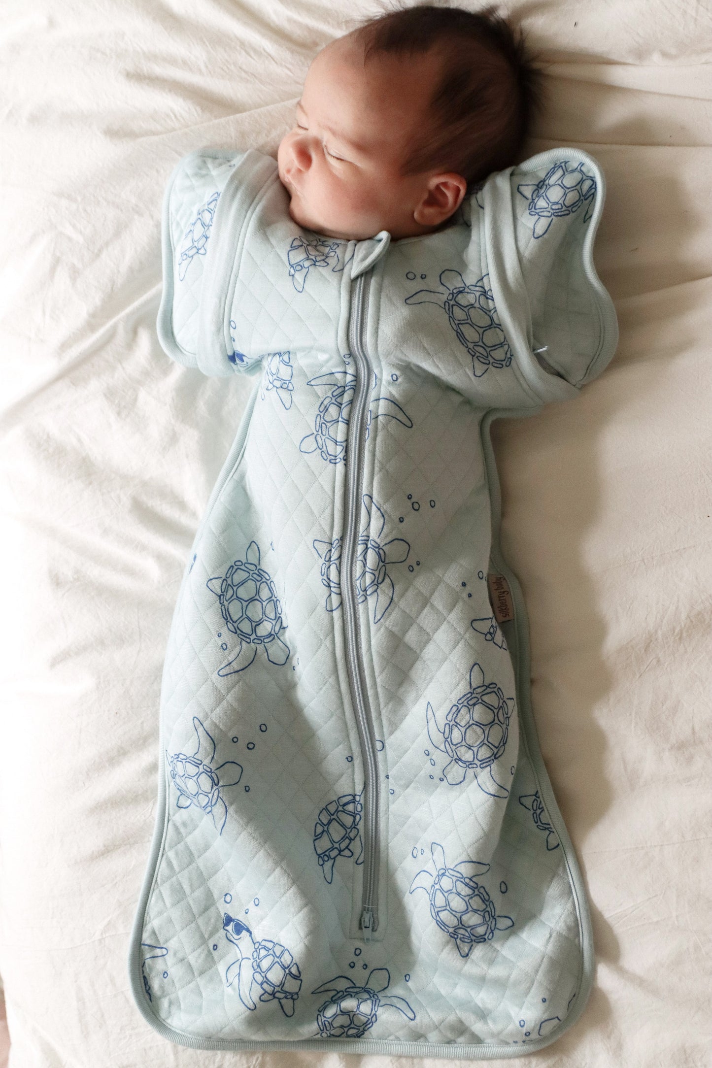 Bamboo Newborn Cocoon Sack 1 TOG (Daisy Giraffe Print)