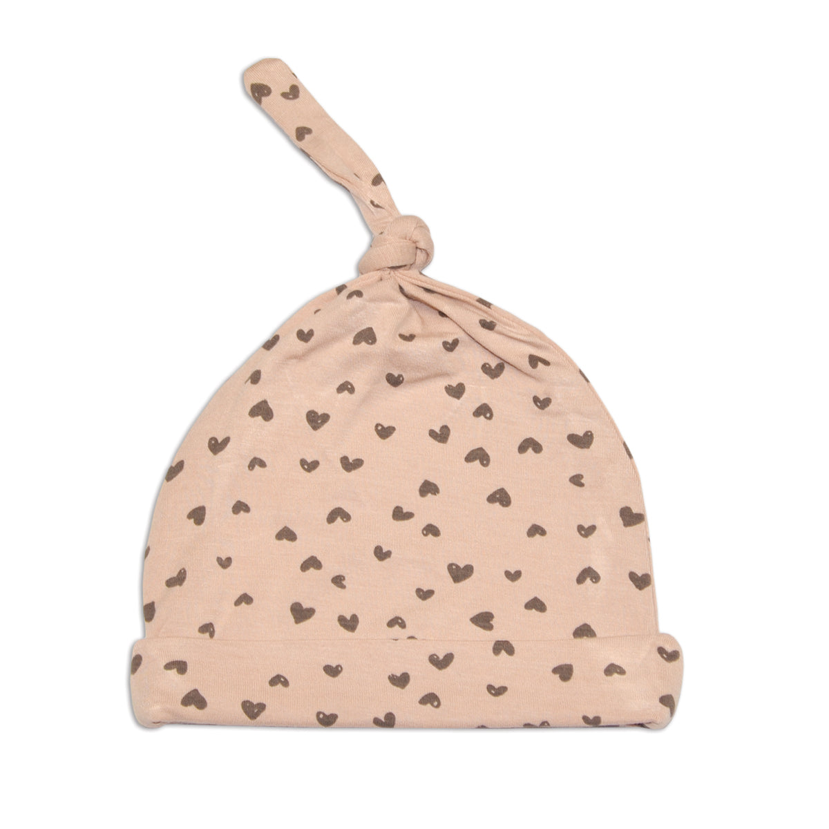 bamboo knot hat doodle hearts print