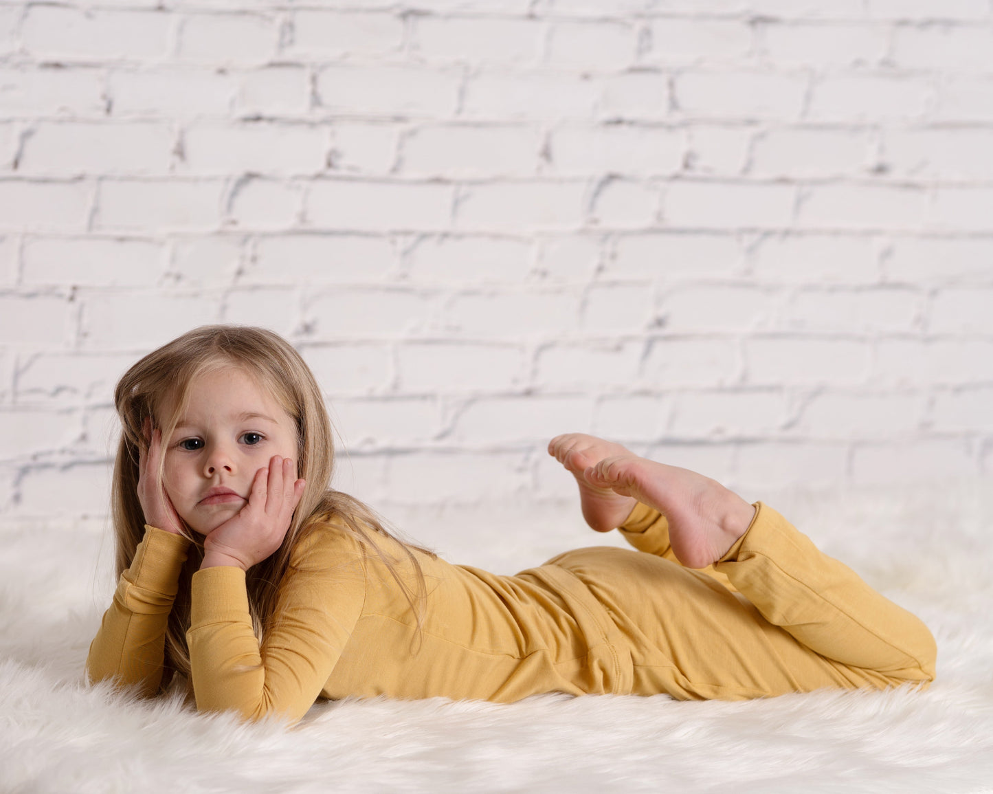 bamboo long sleeve pajama set fall leaf color lifestyle