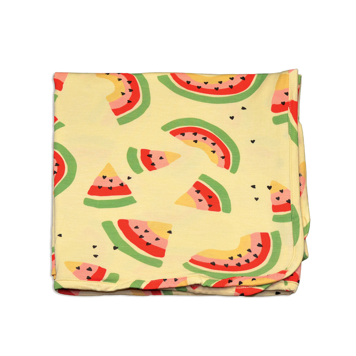 bamboo swaddle blanket watermelon rainbow print