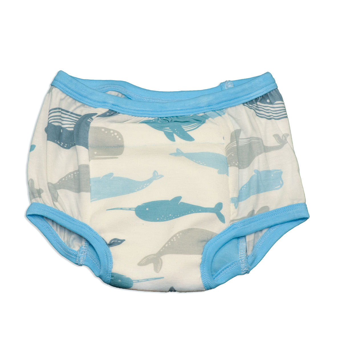 bamboo training pants whale print