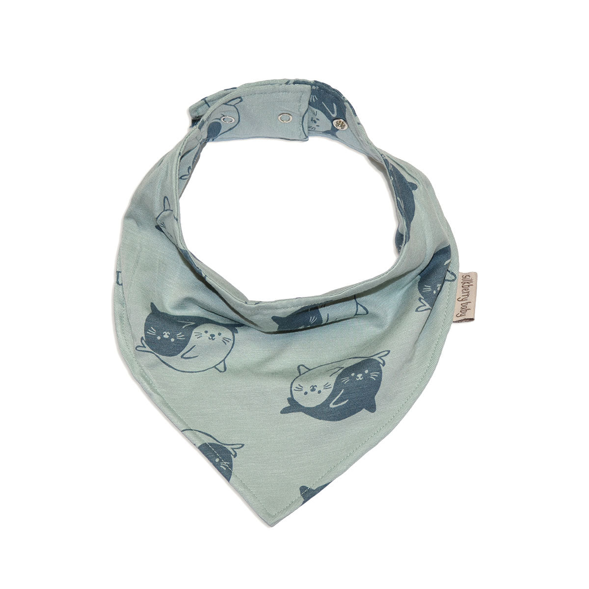 bamboo bandana bib seal print