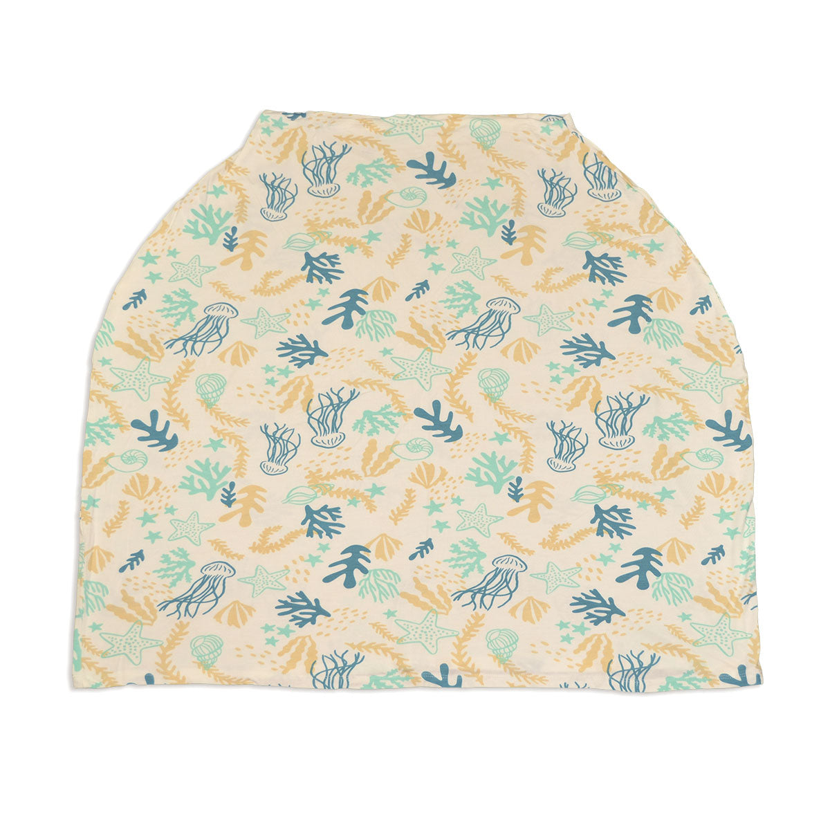 bamboo baby cover & nursing poncho reef print