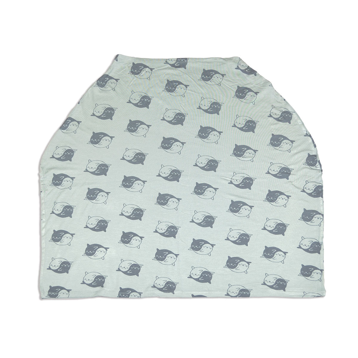 bamboo baby cover & nursing poncho seal print