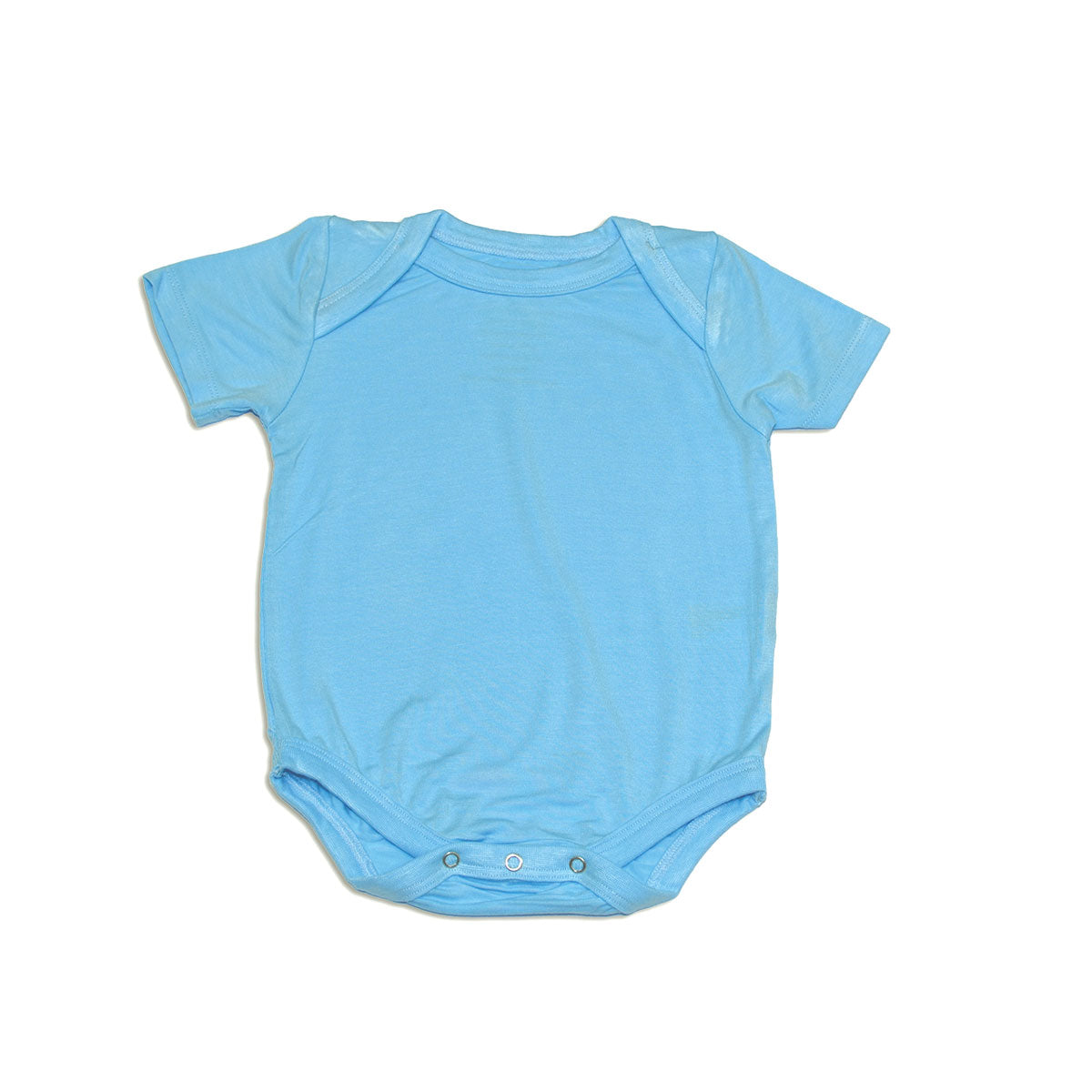 bamboo short sleeve onesie bluebonnet