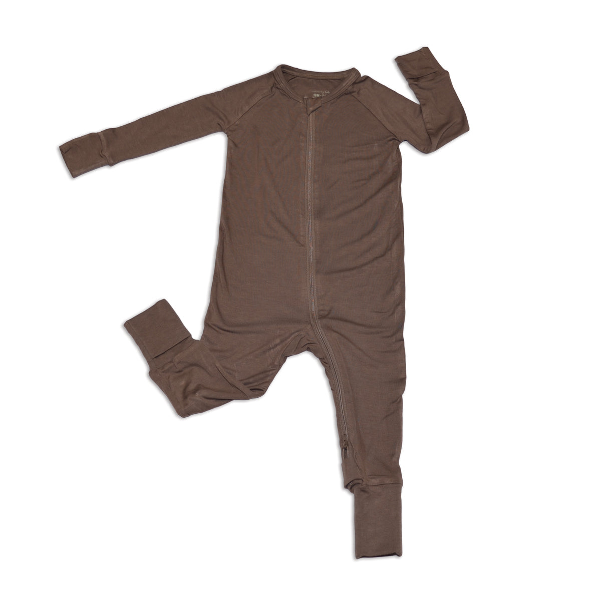 bamboo two way zipper romper antler