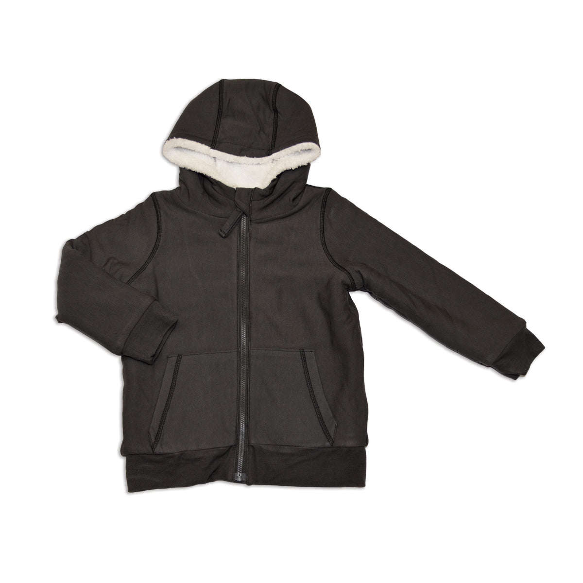 bamboo fleece zip hoodie with sherpa lining (pirate ship)