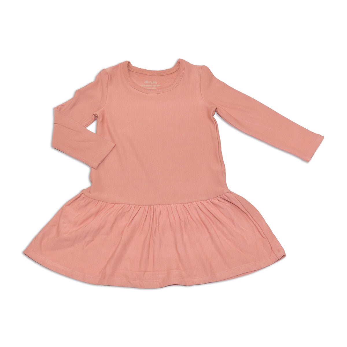 bamboo fleece dress ash rose