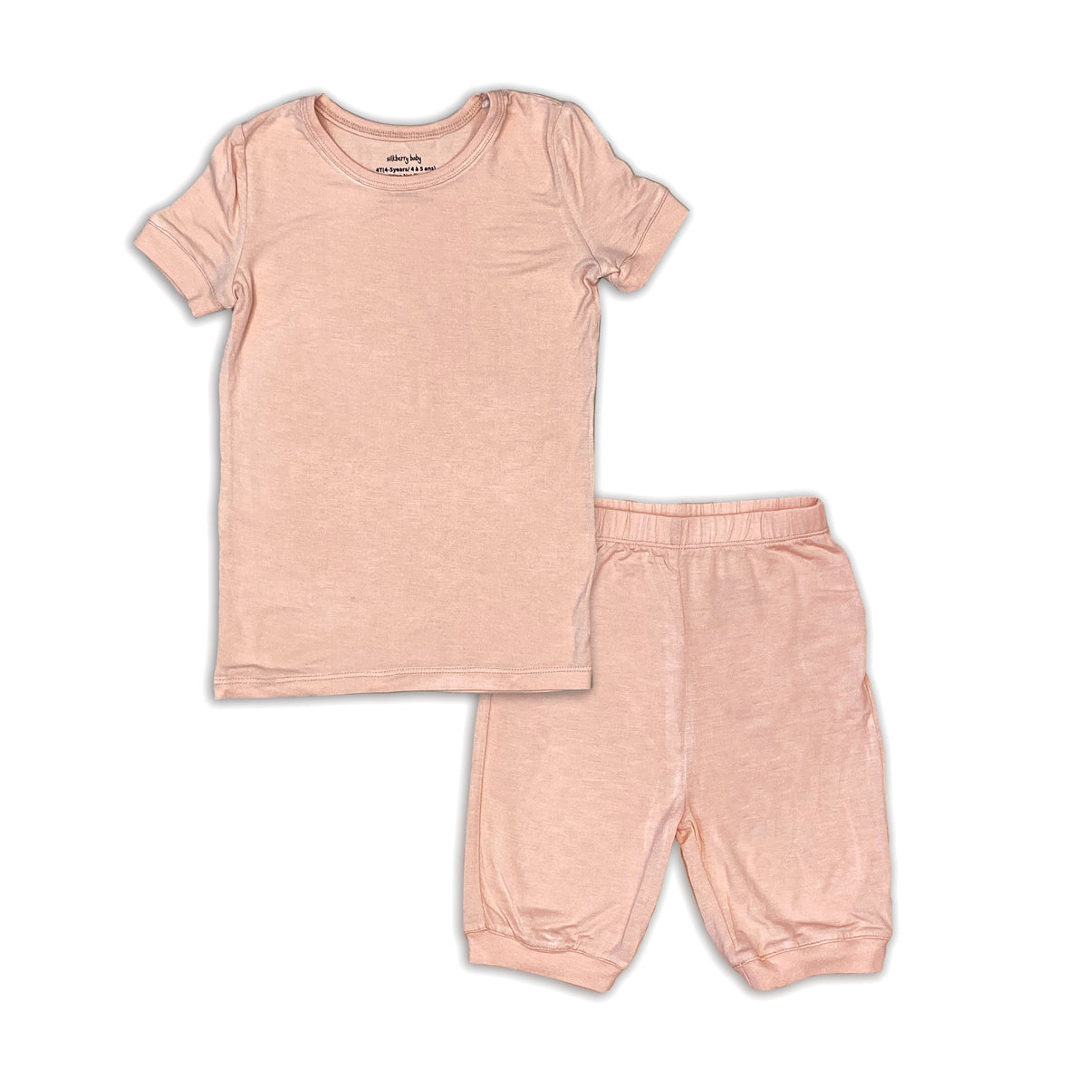 bamboo short sleeve top & shorts pajama set blossom