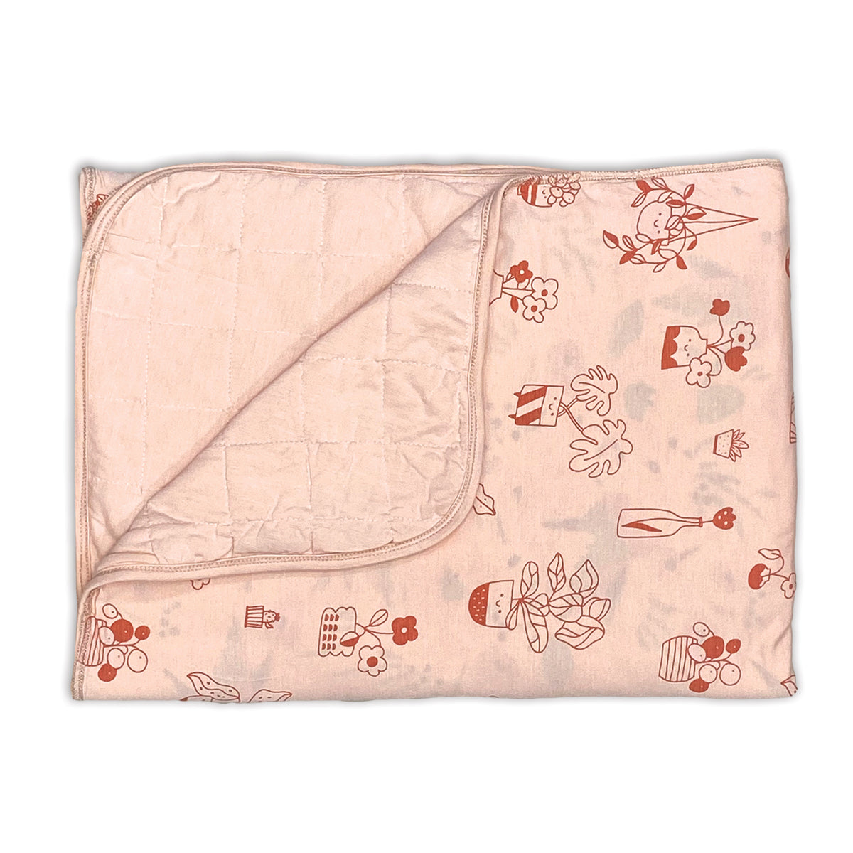 toddler blanket plantastic print