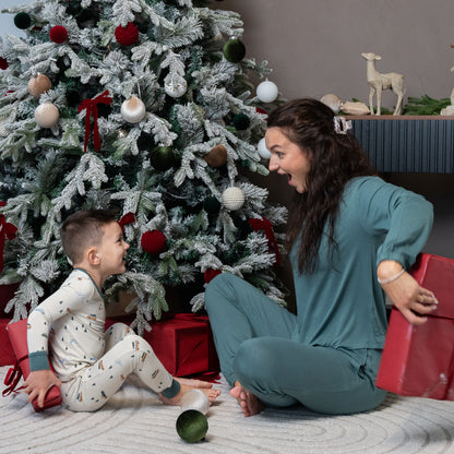 women's bamboo loungewear pine color