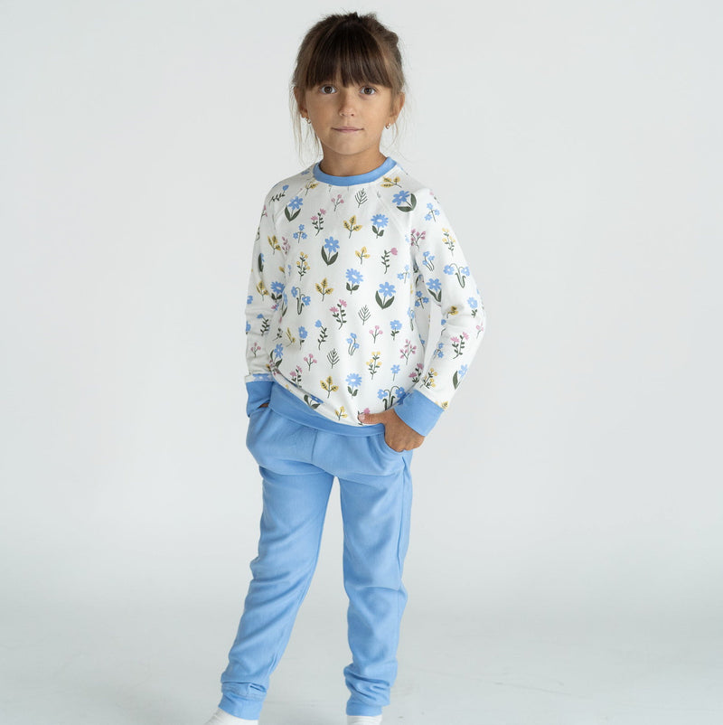 Bamboo Fleece Sweatshirt (Wildflower Print)