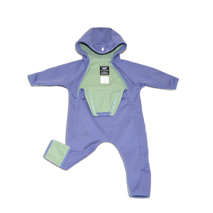 softshell outdoor coverall astro blue color