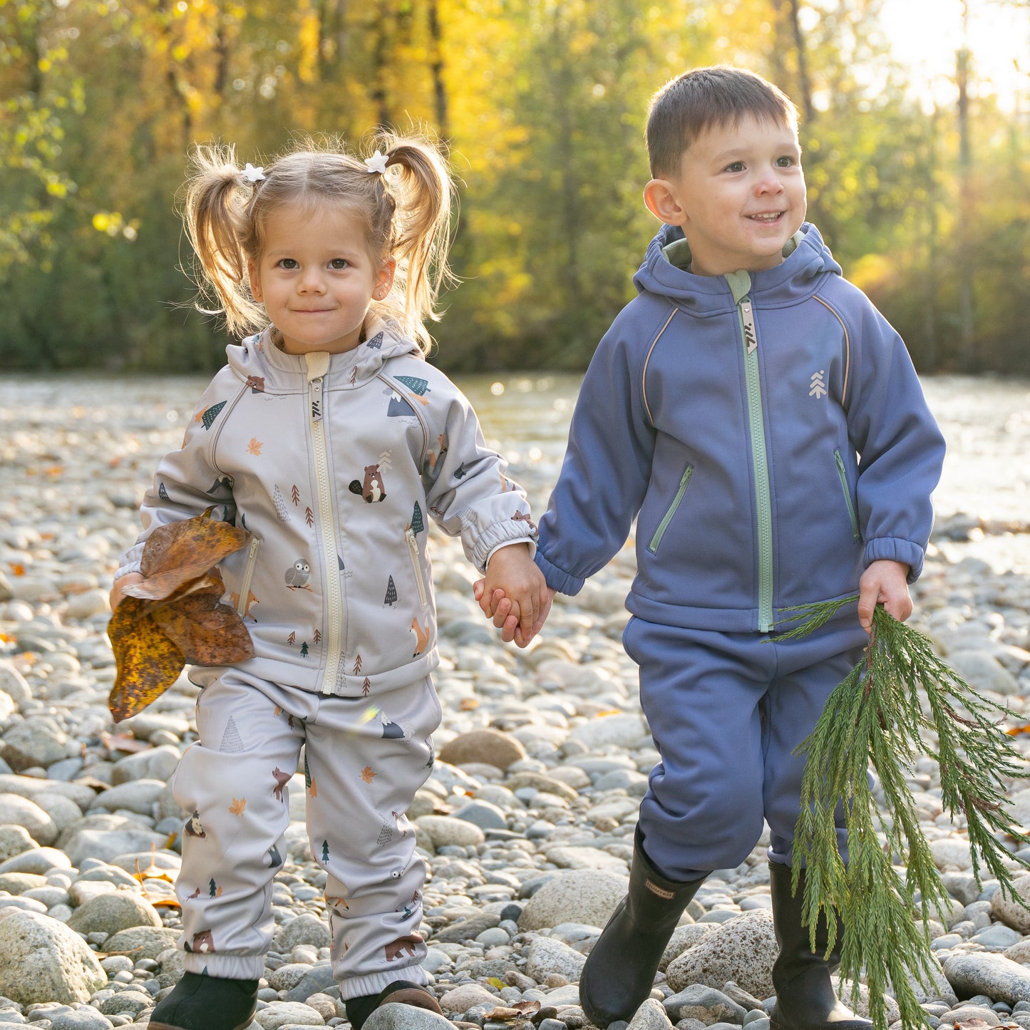 softshell water resistant pants true north print