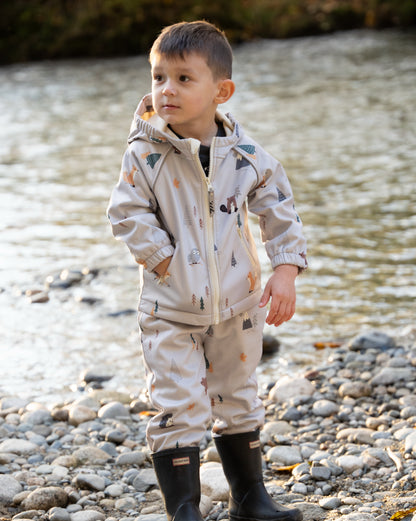 softshell water resistant pants true north print