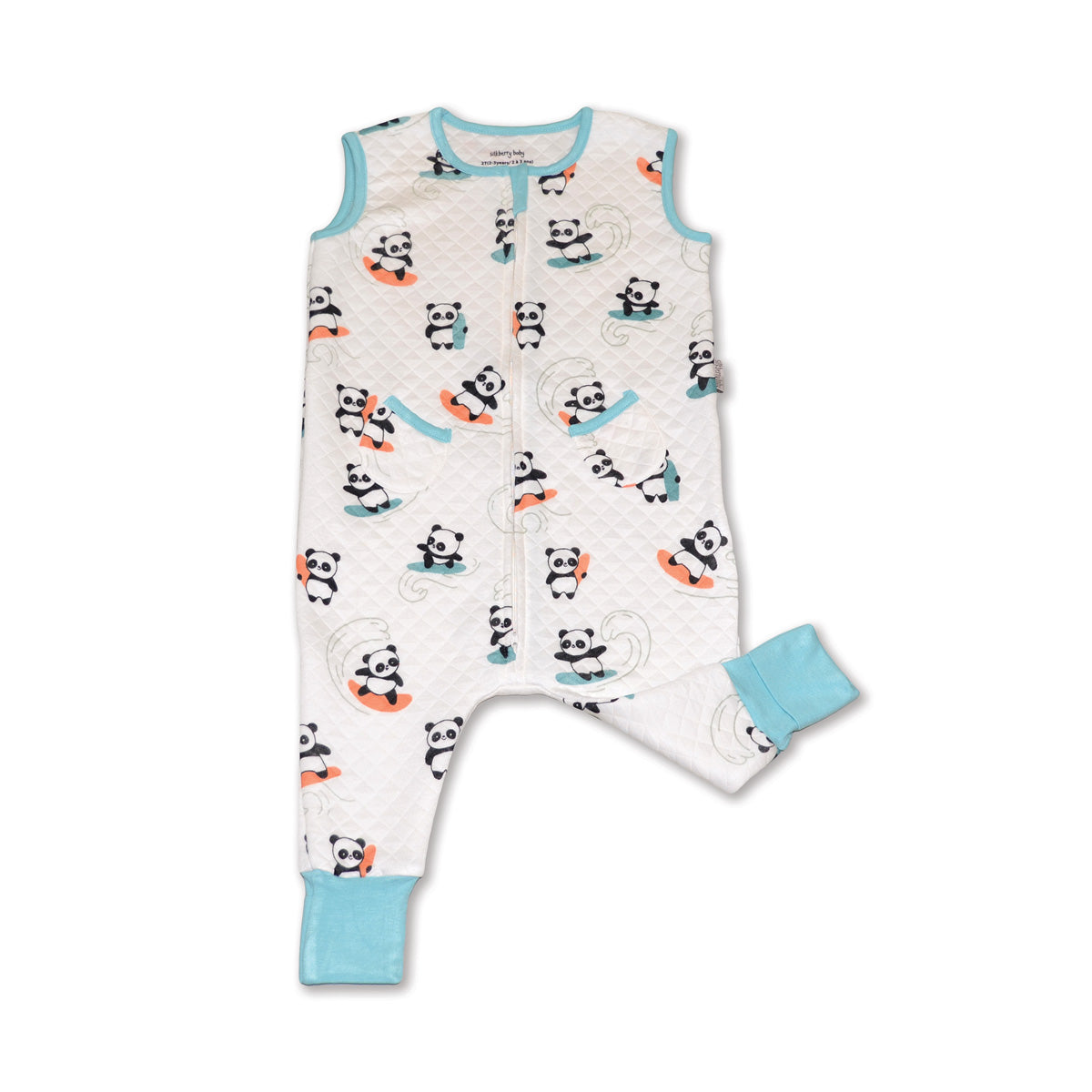 early walker sleep sack surfs up panda print