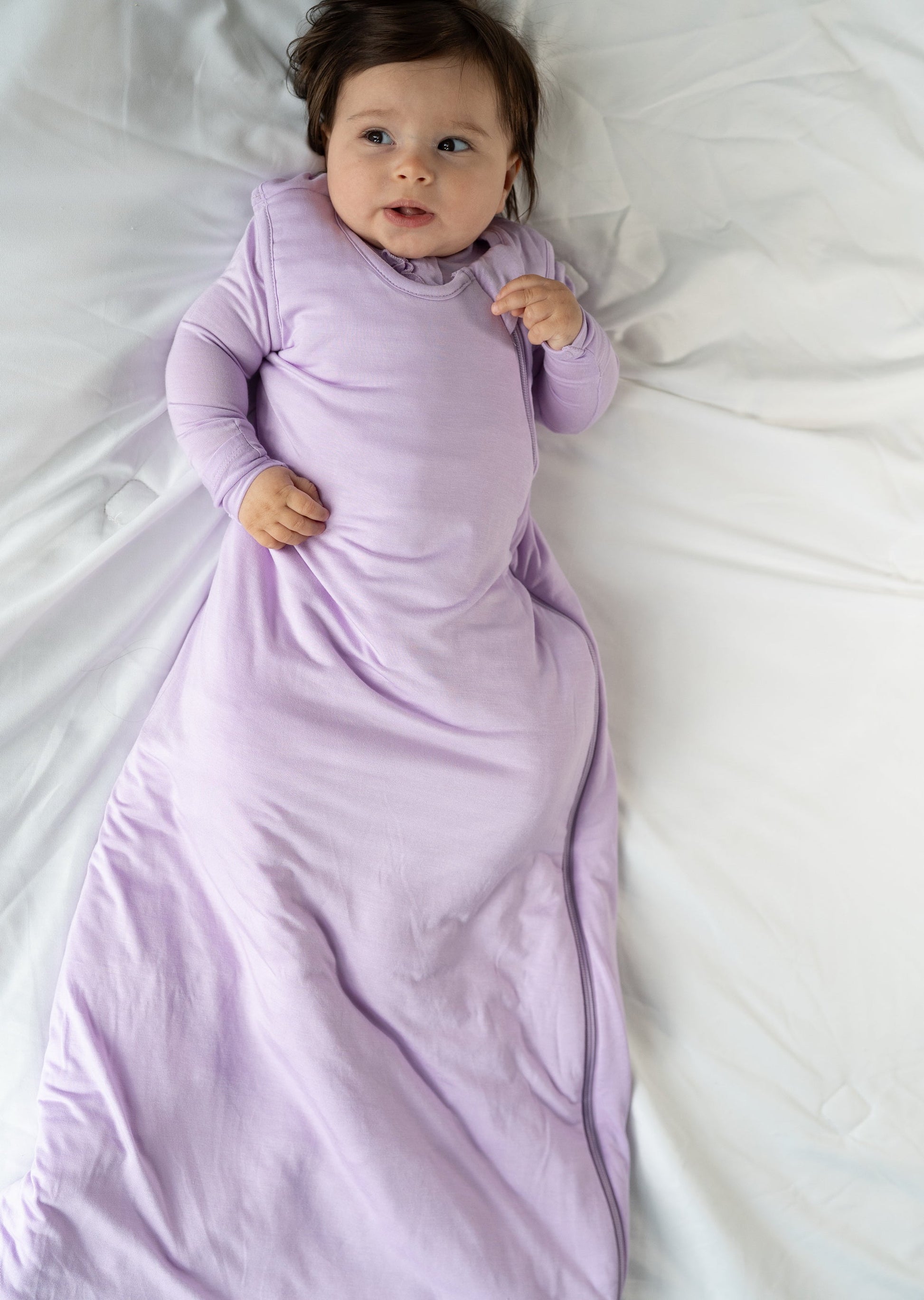 bamboo sleep sack lavender bloom