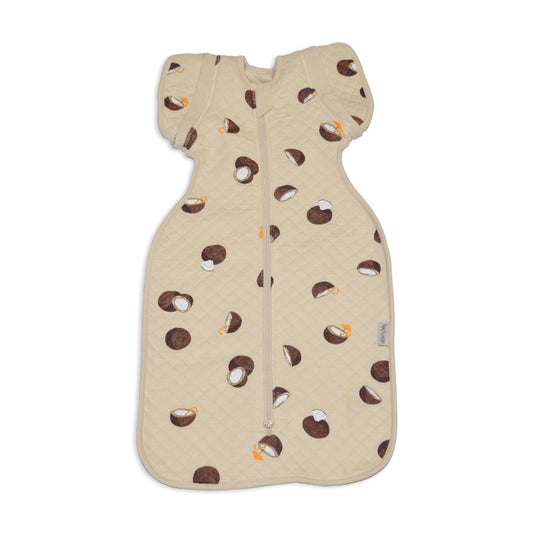 Bamboo Newborn Cocoon Sack 1 TOG (Coconut Print)