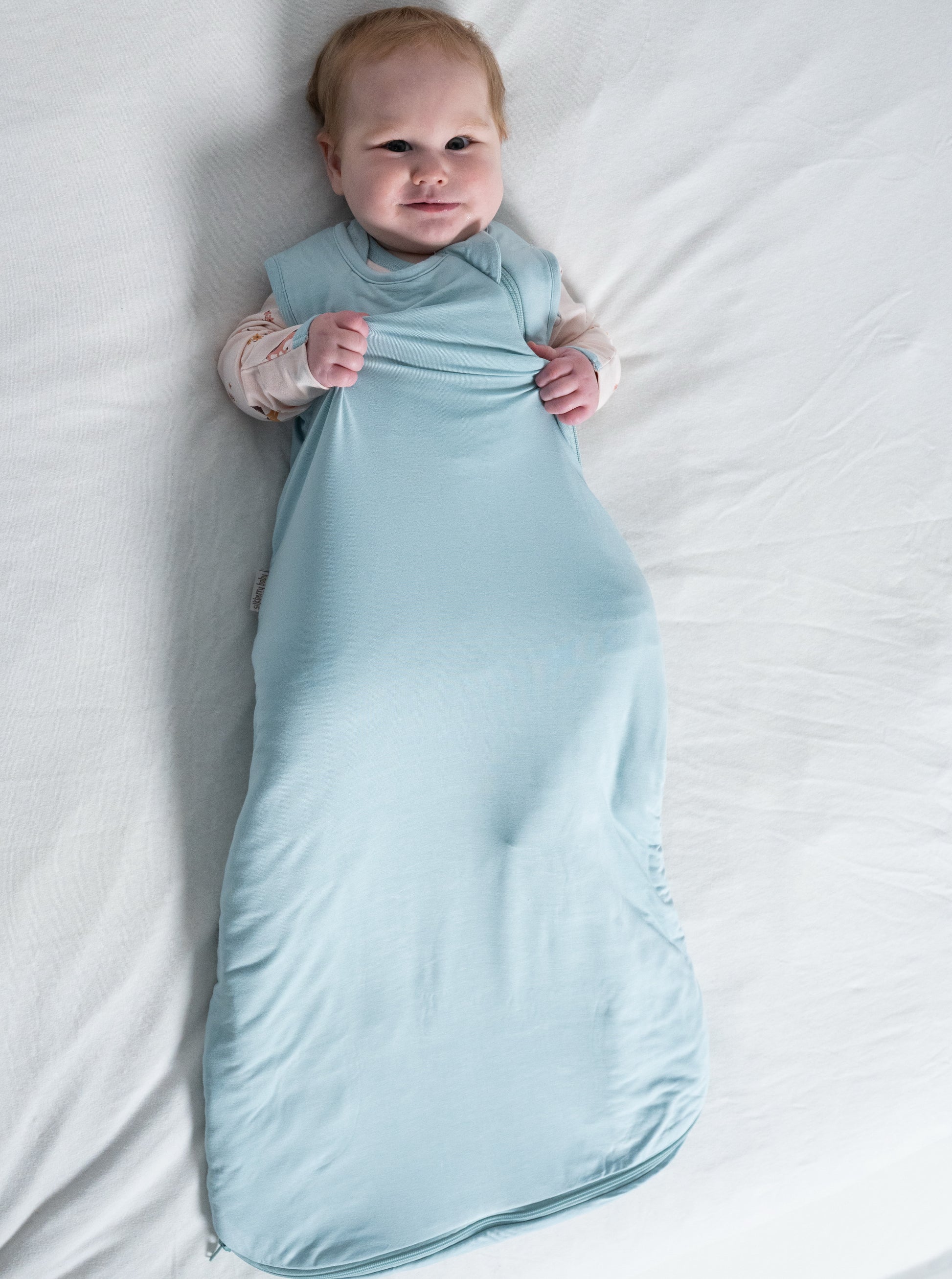 bamboo sleep sack 2.5 tog blue cloud color