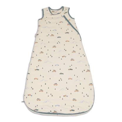 bamboo sleep sack 2.5 tog winter road trip print