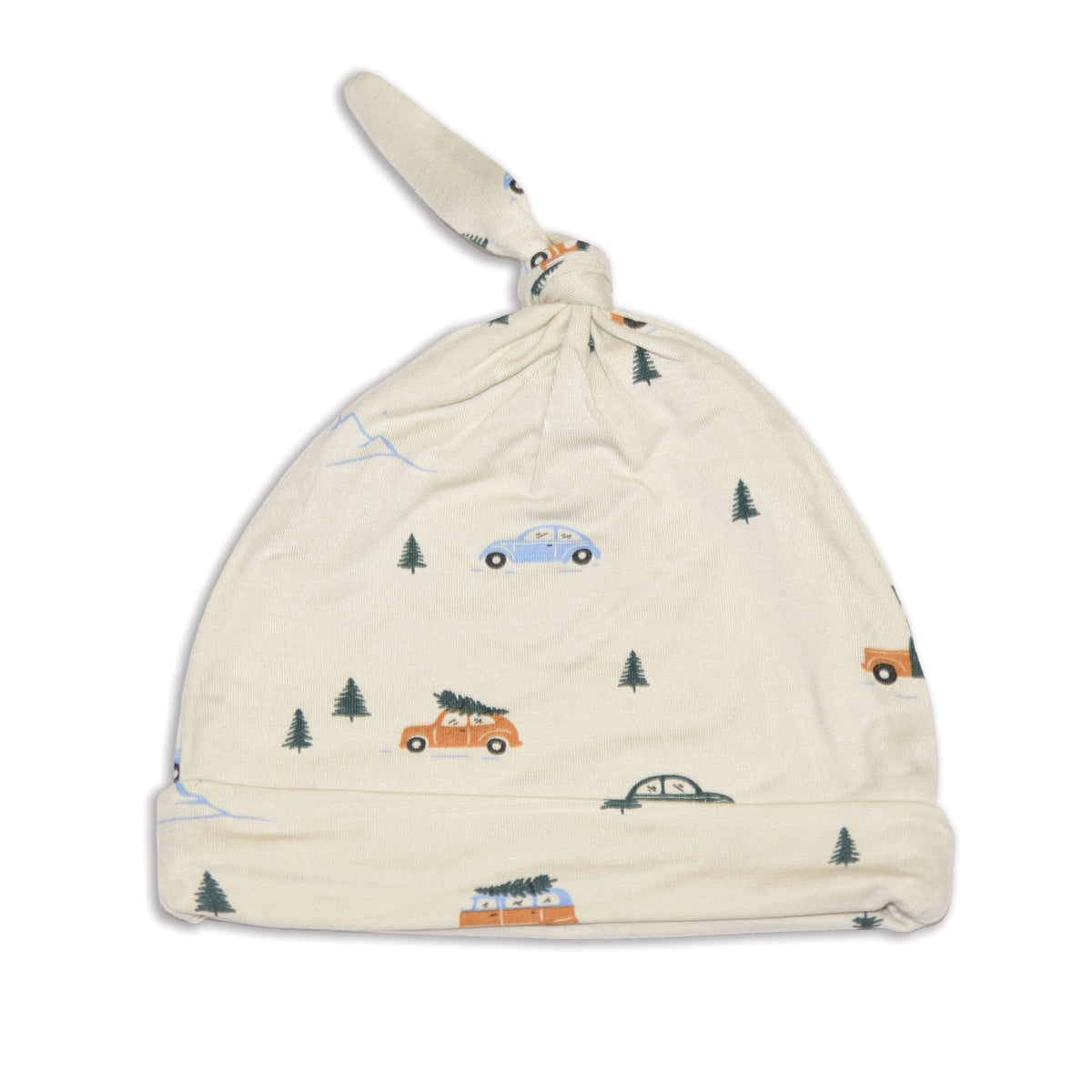 bamboo knot hat winter road trip print