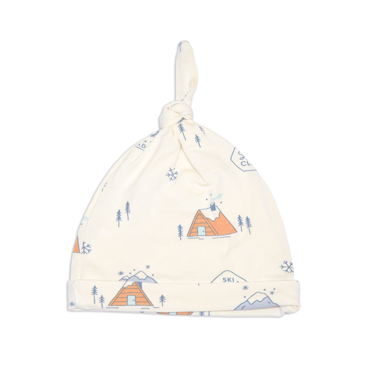 bamboo knot hat ski club print