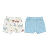 Bamboo Underwear Shorts 2 Pack(Moose Woods Print/Sky 2T)