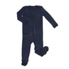 Bamboo Wool Footies w/2 Way Zipper (Blue Night)